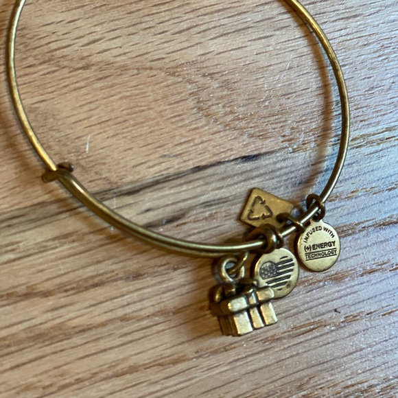 Alex and Ani. Gift Box Bracelet in Bronzed Gold - Picture 2 of 5